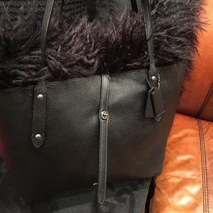 COACH leather tote bag